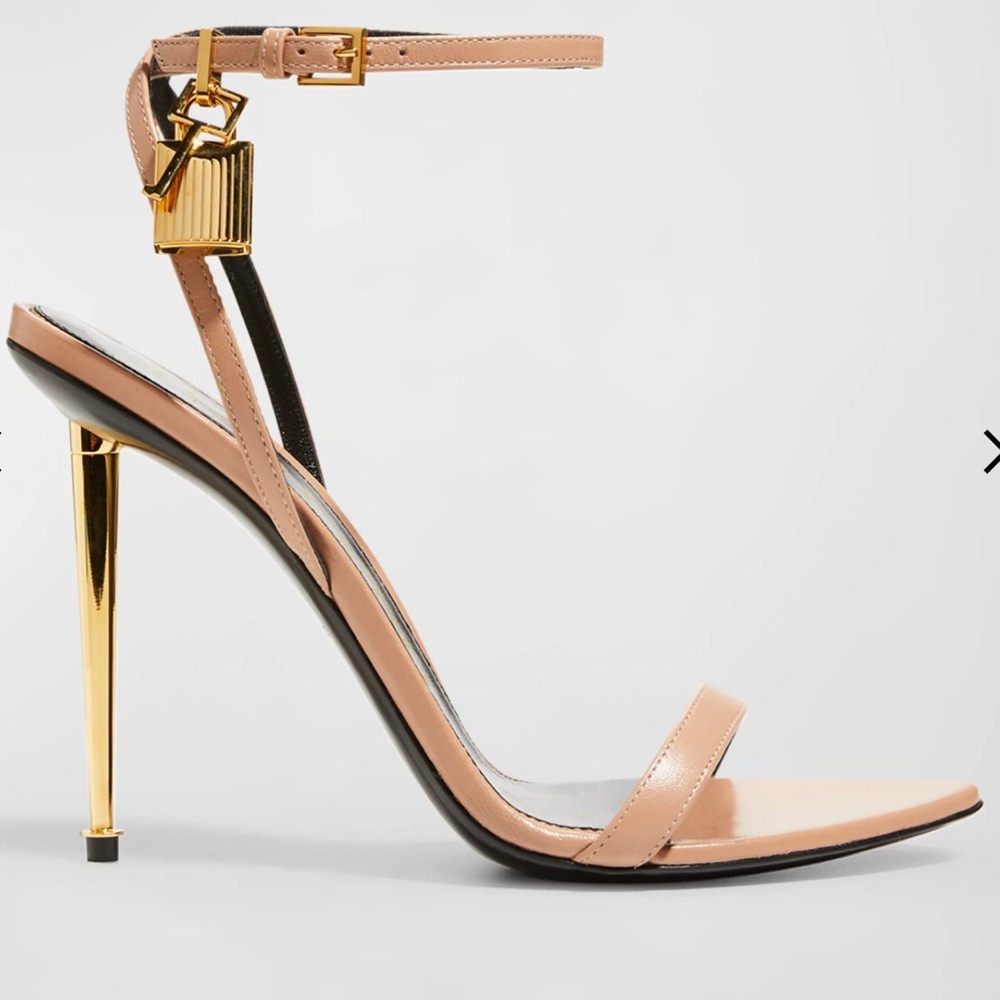 Tom Ford Stiletto Heels with Gold Accents